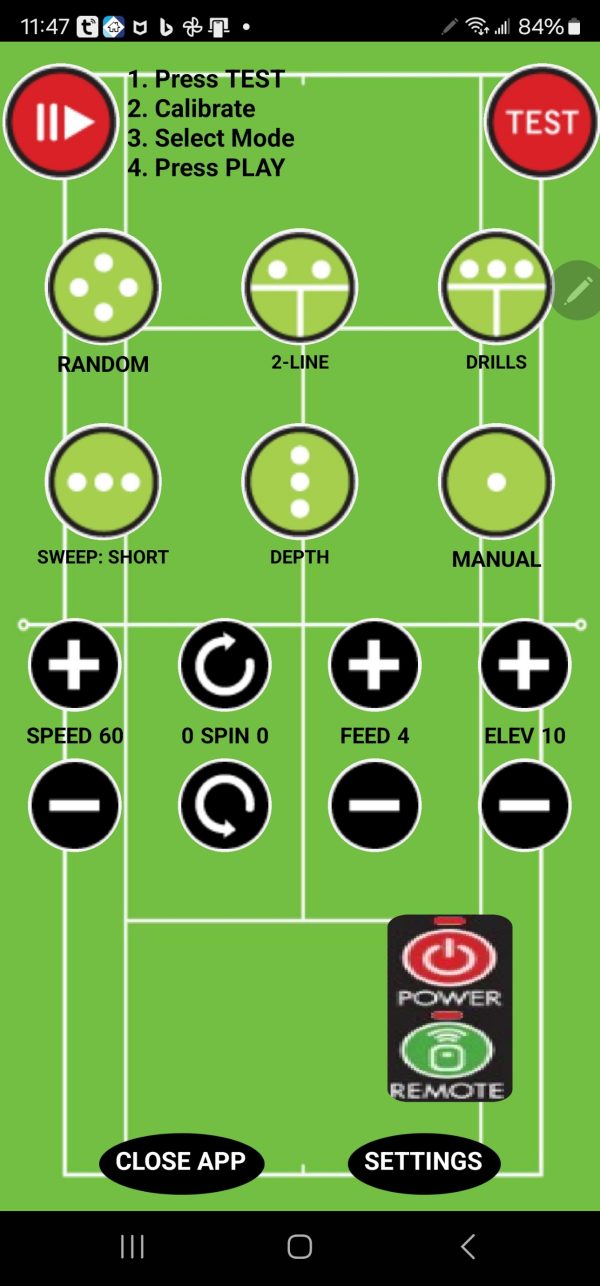 LOBSTER® GRAND SLAM IV Tennis Machine Wi-Fi Remote Kit